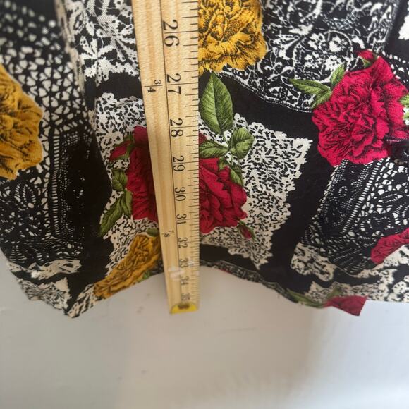 Vintage MORE Jazz Rayon Floral Blouse Top 18W‎ Button Front 80s 90s Bold Print - Picture 6 of 12